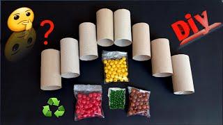 Great recycling ideas! see what I did with toilet paper rolls and beads 