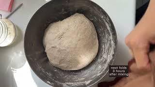 Make 3 cute sourdough loaves with me from scratch! (Feat dough ASMR and also Benny my cat!)