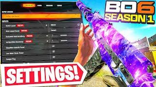 *NEW* BEST SETTINGS FOR BO6 After SEASON 1 UPDATE!  Warzone / Black Ops 6, Controller, Console, PC