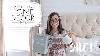 FARMHOUSE DECOR HAUL | MODERN FARMHOUSE DECOR | DECORATING IDEAS | HOUSE + HOLM