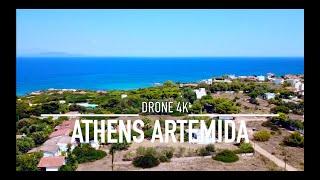 ATHENS Αθήνα drone 4K GREECE ARTEMIDA Αρτέμιδα Σπάτα Ελλάδα UHD