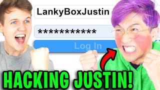 Can LANKYBOX JUSTIN Get His HACKED ROBLOX ACCOUNT BACK!? (RAGE MOMENTS)