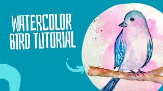 How to Paint a Whimsical Bird in Watercolor