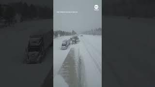 Blizzard slams California's Sierra Nevada mountains