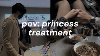 he surprised me with the new iphone 15 pro max?! | aesthetic vlog | pov: princess treatment 