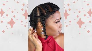 Easy Flat Twist Protective Style DETAILED Tutorial | Flat Twist Updo | Shakeira C