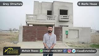 8 Marla Grey Structure House For Sale | Bahria Orchard | Casa Estate & Developers