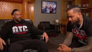 Roman reigns jimmy uso backstage segment SD 10/18/24