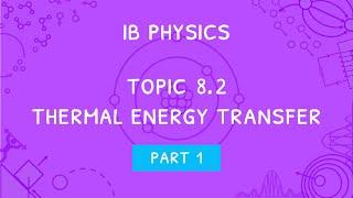 IB Physics Topic 8.2: Thermal energy transfer - Part 1