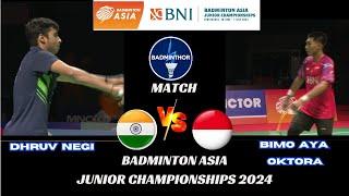 Dhruv NEGI (IND) vs Bimo Aya OKTORA (INA)[MS] BAC Junior 2024