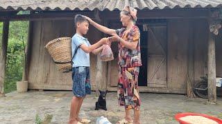 The joy of orphan boy Nam's when he cast his net and caught a lot of fish to sell | Nam - poor boy