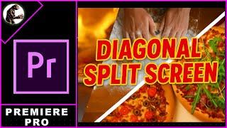 How To Make Diagonal SPLIT SCREEN Effect In Premiere Pro