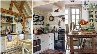 100+ English country farmhouse style small kitchen decoration ideas.Antique farmhouse kitchen decor.