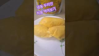 #두리안 처음 먹어보기 #냉동두리안 #쿠팡로켓배송