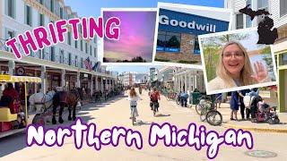 THRIFT & TRAVEL VLOG Visting Northern Michigan! Thrift With Me To Sell on Poshmark!