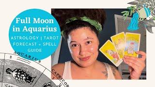 FULL MOON IN AQUARIUS ️ SNAP out of it! #bruja #fullmoon #astrology #tarotreading #allsignsreading