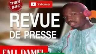 REVUE DE PRESSE WOLOF THIES INFO 09 01 2025