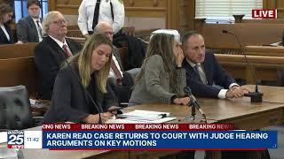 WATCH LIVE: Karen Read case returns to court with judge hearing arguments on motions.