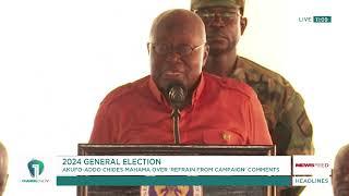 Akufo-Addo Fires Back at Mahama: 'I Won't Keep Quiet Today or Tomorrow!' 