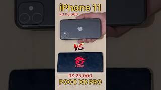 iPhone 11 vs POCO X6 PRO vs Galaxy Z Fold 6 vs RS 60,000 - FREEFIRE TEST #freefire