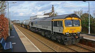 GB Railfreight Construction 66793 - 6A32 Tanks 03/02/2022