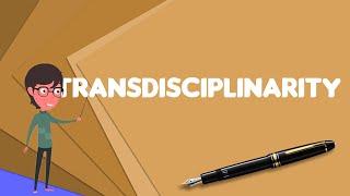 What is Transdisciplinarity?, Explain Transdisciplinarity, Define Transdisciplinarity