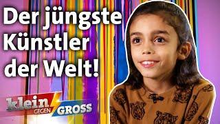 Mikail (9) eröffnete mit 4 Jahren seine eigene Kunstausstellung! | Klein gegen Groß