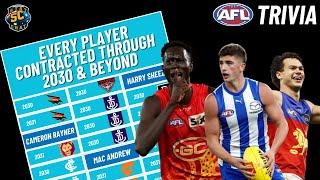 Every AFL Player Contracted to 2030 & Beyond (AFL Trivia)