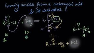 Amide formation from carboxylic acid derivatives. |  Chemistry | Khan Academy