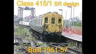 British First Generation 750V DC EMUs Classes 411 to 416 between 1992 & 2000