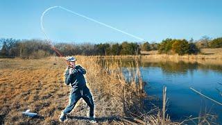 Chatterbait SMACKDOWN in einem großen Teich! (Überraschende Bedingungen)