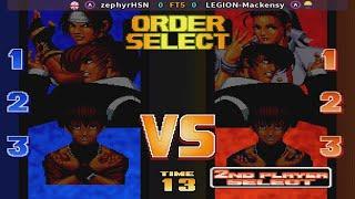 The King of Fighters 98 - FT5 Reino Unido x Colombia - zephyrHSN Vs LEGION Mackensy