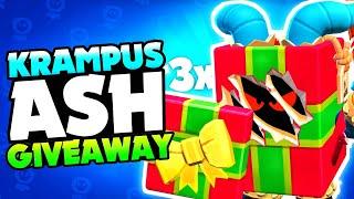 3x Krampus Ash GIVEAWAY  #KrampusAsh Brawl Stars