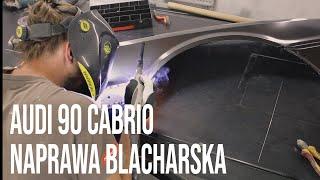 Audi 90 Cabrio naprawa blacharska - spawanie reperaturki