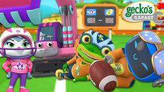 Teamwork Touchdown! Football Special  | Gecko's Garage | Trucks For Children | Cartoons For Kids