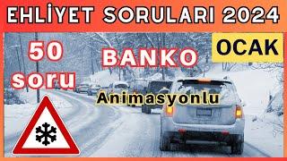 EHLİYET SINAV SORULARI 2024 OCAK, OCAK ŞUBAT EHLİYET SINAV SORULARI 2024