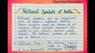 Essay writing on National Symbols of India in English / National Symbols of India essay