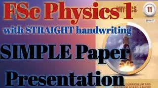 Fsc physics simple paper presentation.completely solved