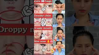 ️antiaging yoga glowing skin yoga wrinklesfree face try it double chin,slim nose,eyebags #shorts