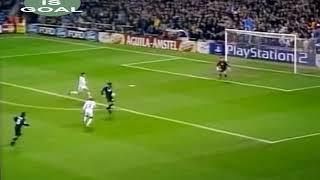 Goal! Hernan Crespo. Real Madrid vs SS Lazio. 13.02.2001