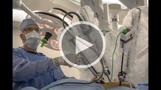 Lung surgery using da Vinci robot