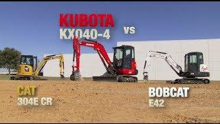 Kubota Excavator KX 040-4 vs its competition