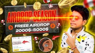  Earn Freee Gauranteed 5000$ From Airdrops | Biggest Crypto Airdrop of 2024 | Best Airdrop 2024