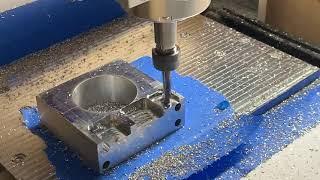 Upgraded CNC 3018 cutting Alumnium test 2