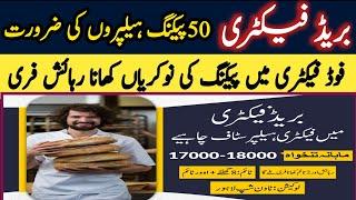 Bread  factory Latest Jobs In Lahore 2023 || New Latest Jobs|| Industry lines jobs in Lahore