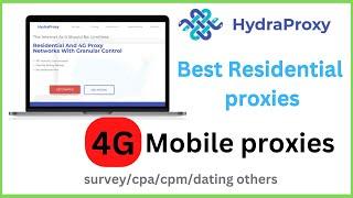 HydraProxy Residential proxies-4G Mobile proxy | how to use hydra proxy