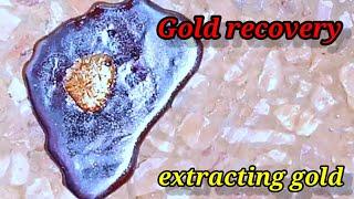 Extracting gold by lead and fire