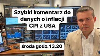 ️Szybki komentarz do danych o inflacji CPI z USA️