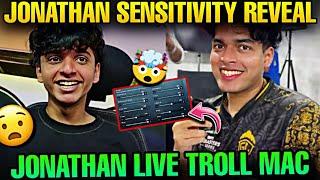  JONATHAN SENSITIVITY REVEAL  || JONATHAN LIVE TROLL MAC  || #godlike #jonathan #zgod