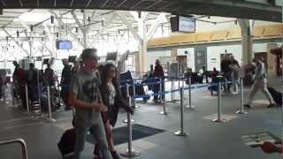 90210 star Shenae Grimes at YVR airport with boyfriend Josh Beech